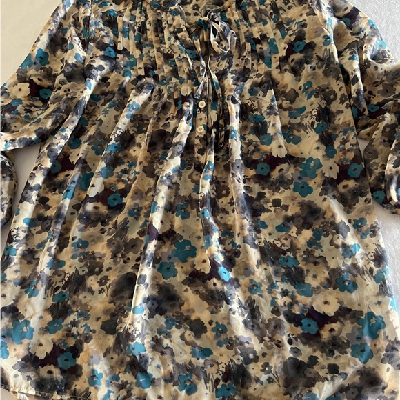 2 XS Lauren Conrad Top Floral Shirt Blouse Fall Long Sleeve Womens Lot Bundle - Picture 12 of 16